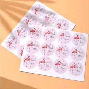 Flamingo 🦩 Thank You Stickers